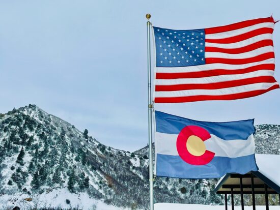 American Flag & Colorado Flag