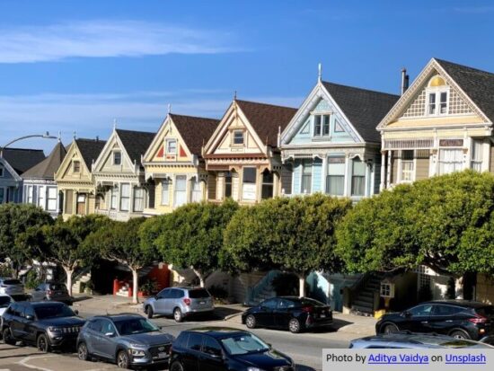 The Painted Ladies, Hayes Street, San Francisco, CA, USA